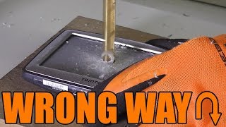 NAVIGATION DEVICE vs. DRILL PRESS | Turn around!