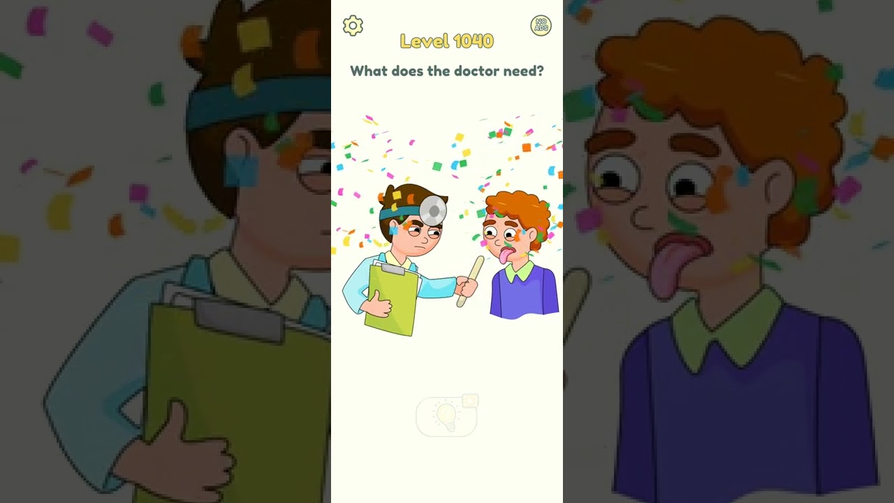 DOP 2 Delete One Part level 1040 What Does The Doctor Need? Walkthrough solution DOP 2 level 1040