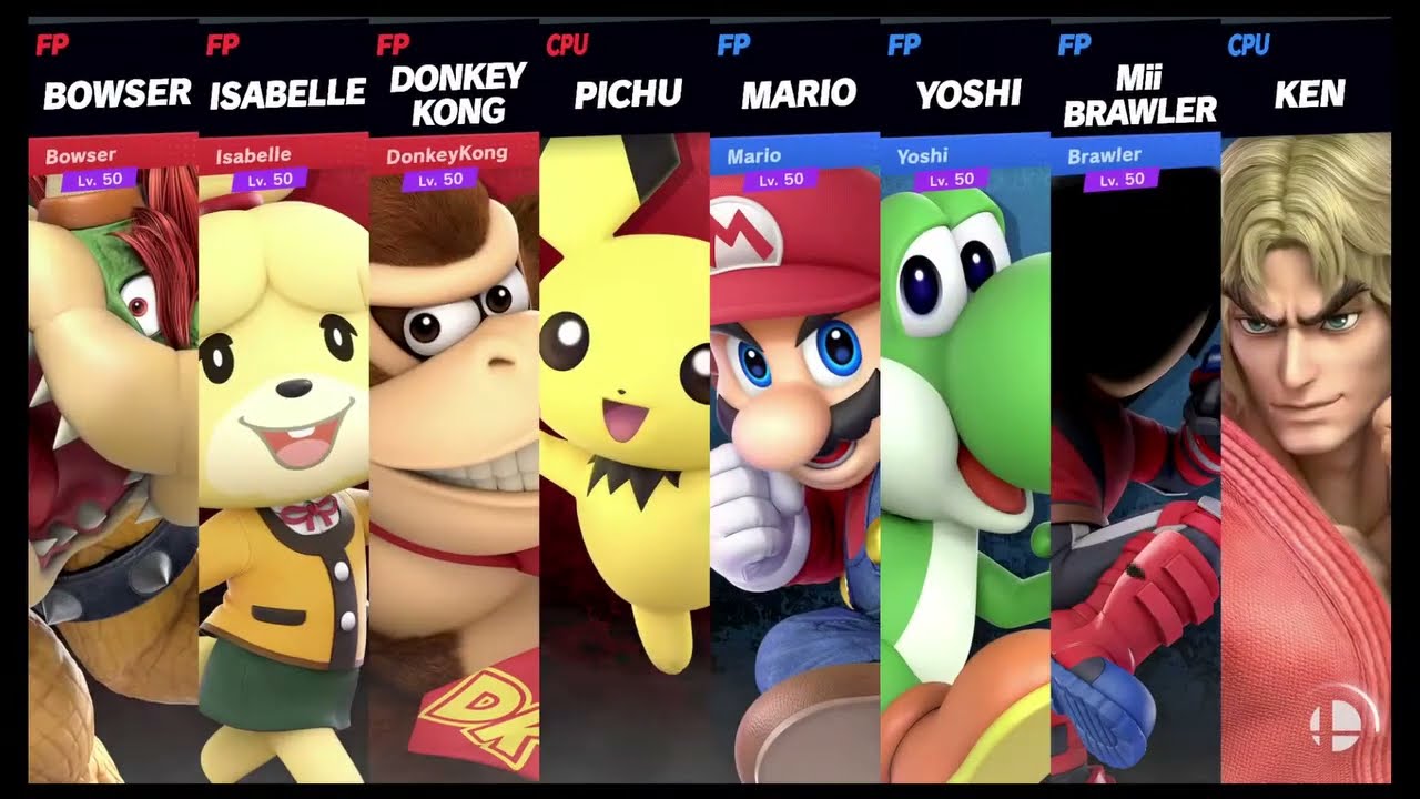 Super Smash Bros Ultimate Amiibo Fights Request #93 Bowser and Isabelle Team up! 2