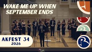 Wake Me Up When September Ends – Colgate Resolutions A Cappella