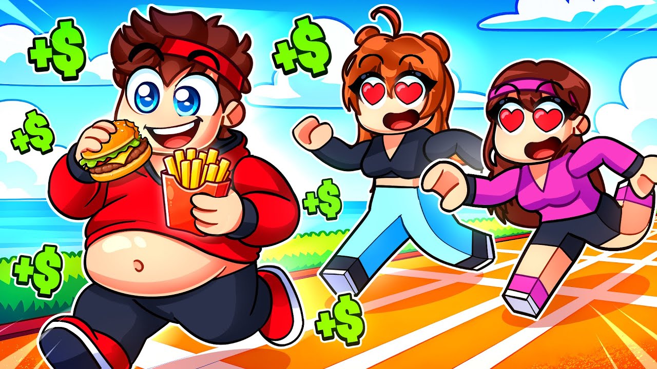 Chaque SECONDE je GROSSIS pour draguer des FILLES sur Roblox !