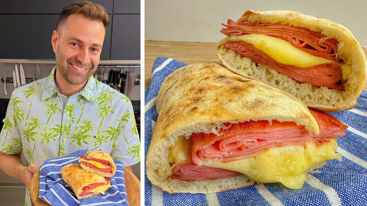 Sanduíche com Massa de Pizza Napolitana | PANUOZZO
