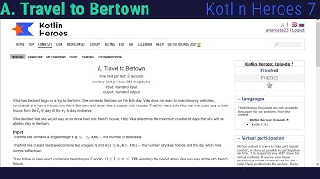 A. Travel to Bertown | Kotlin Heroes 7 | Codeforces |