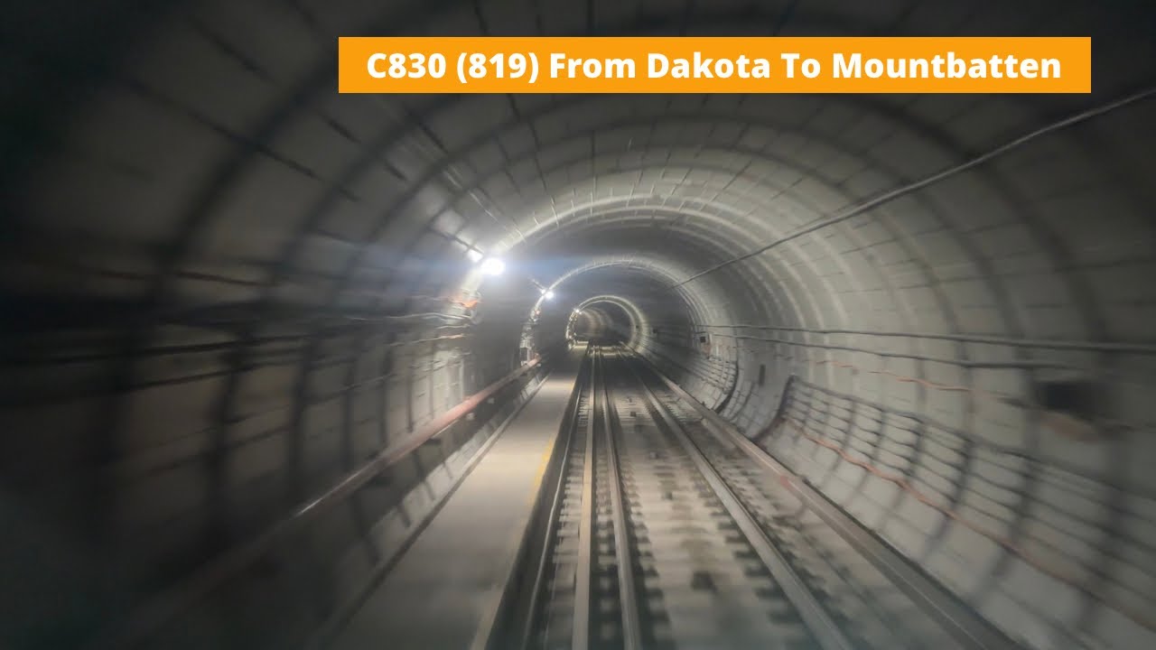 [Steel Plates Along Tunnel Wall][SMRT] C830 (819) from Dakota to Mountbatten