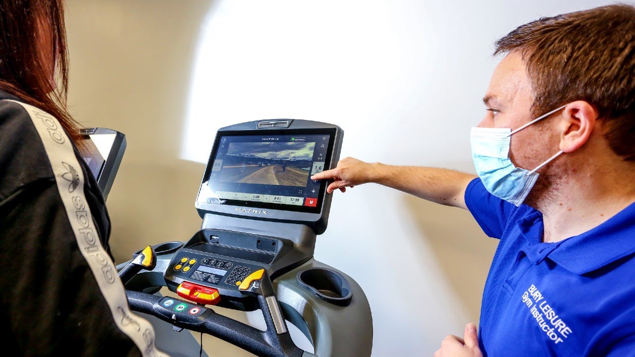 Newly refurbished gym at Bury Castle Leisure Centre