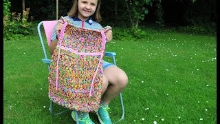 Girl, 11, makes dress out of 24k LOOM BANDS