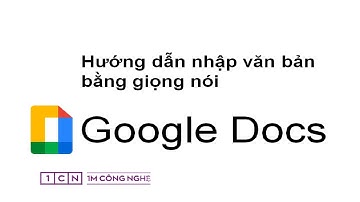 Hướng dẫn nhập văn bản bằng giọng nói trên Google Docs