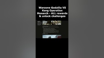 All Operation Monarch Rewards & Challenges Godzilla VS Kong Event (Warzone Godzilla VS Kong Event)