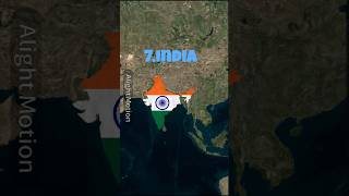 TOP 8 largest COUNTRIES! #history #geographythroughmaps #geography #edit #history #largestcountries