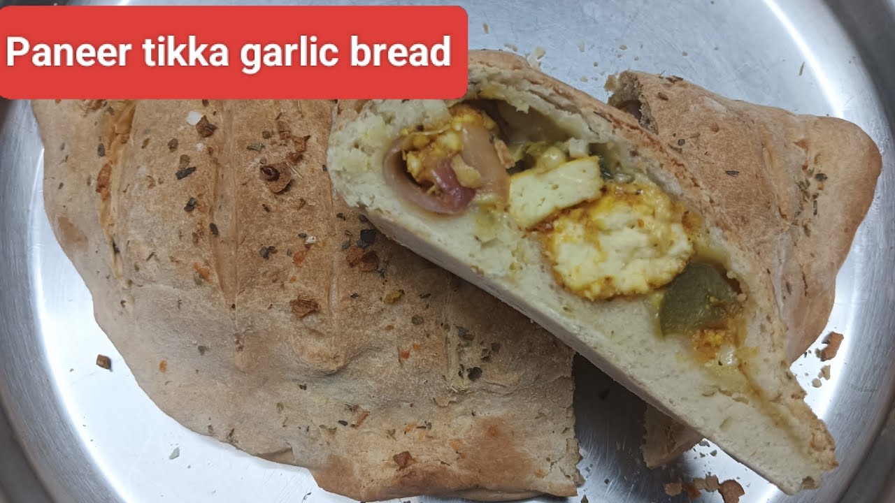 Paneer tikka garlic bread #eveningsnacks #garlicbread