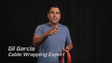 How to wrap audio and video cable using the over under technique