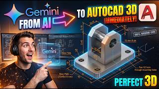 Full I Made Google Gemini Code a 3D Part in AutoCAD (100% Working LISP!) Update