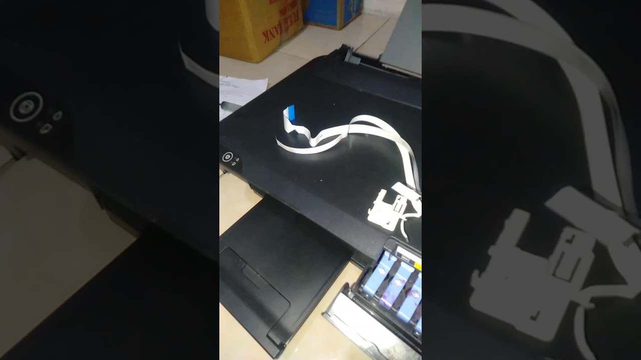 CARA MEMPERBAIKI HASIL PRINT EPSON L1110 L3110 DLL NGEBLOK WARNA 