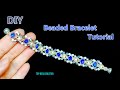 How to make beaded bracelet, Jewelry making tutorial