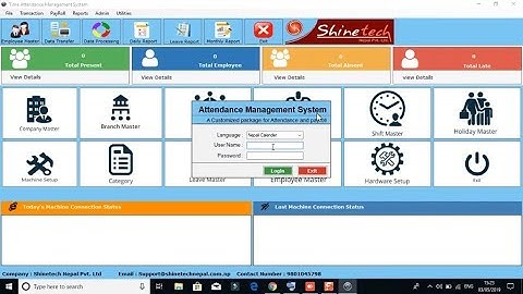 How to set up realsoft sql 11.0 time attendance software