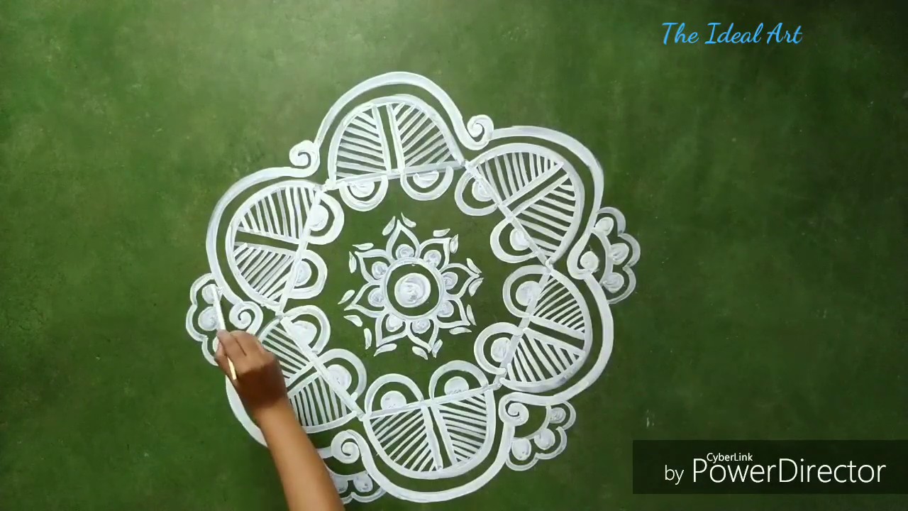 Simple & easy Alpana for Laxmi puja// muggulu kolam designs/Rangoli designs/Alpana designs on