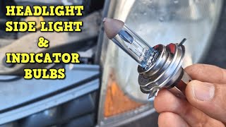 Headlight Bulbs + Side Light & Indicator Bulbs - Nissan Note E11