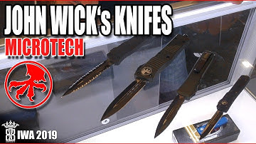 IWA 2019 - John Wick Knife Microtech Combat Troodon, Ultratech, Cypher