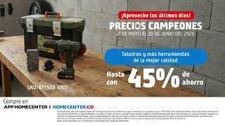 Últimos días para llevar taladros y herramientas de calidad hasta con 45% de ahorro