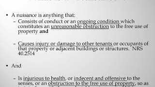 The Nevada Eviction Process