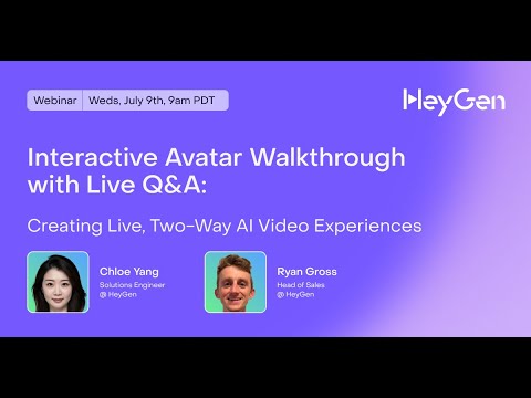Interactive Avatar Demo: Creating Live, Two-Way AI Video Experiences