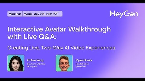Interactive Avatar Demo: Creating Live, Two-Way AI Video Experiences