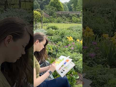 Drawing a garden 🌿
