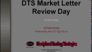 Market Letter Review Day and Services Information Session 19 0327