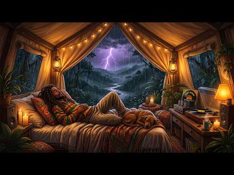 Stormy Roots Deep Bass Reggae 🌧️ Late Night Relaxation