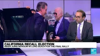 California recall election: Biden stumps for governor Newsom ahead of the vote • FRANCE 24 English