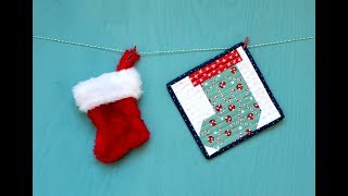 Quiltmas Quilt Along: Stocking Block