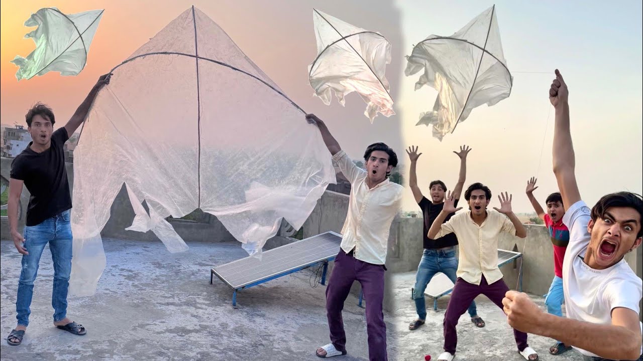 New Unique Plasticbag Kite Make At Home Nasir | New Patang