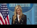 New White House press secretary Katie Zacharia hosts intro news conference in press briefing room