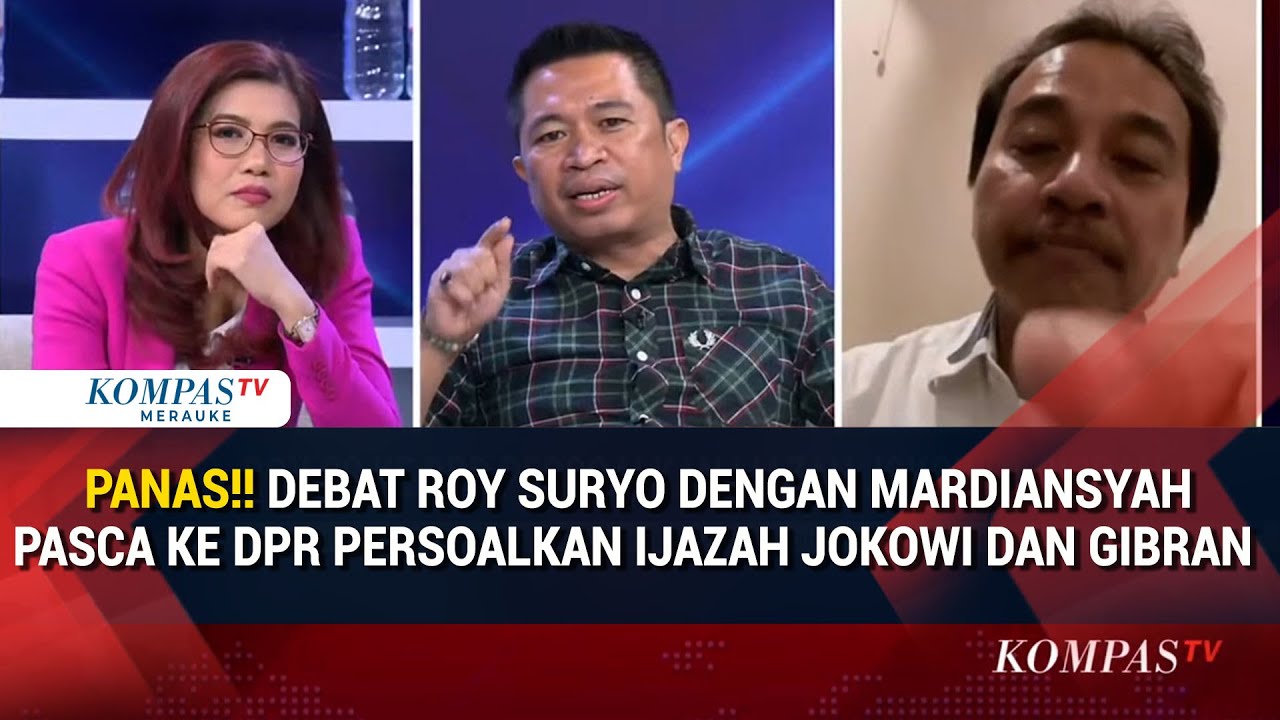 Debat Roy Suryo Dengan Mardiansah Usai Ke DPR Persoalkan Ijazah Jokowi dan Gibran
