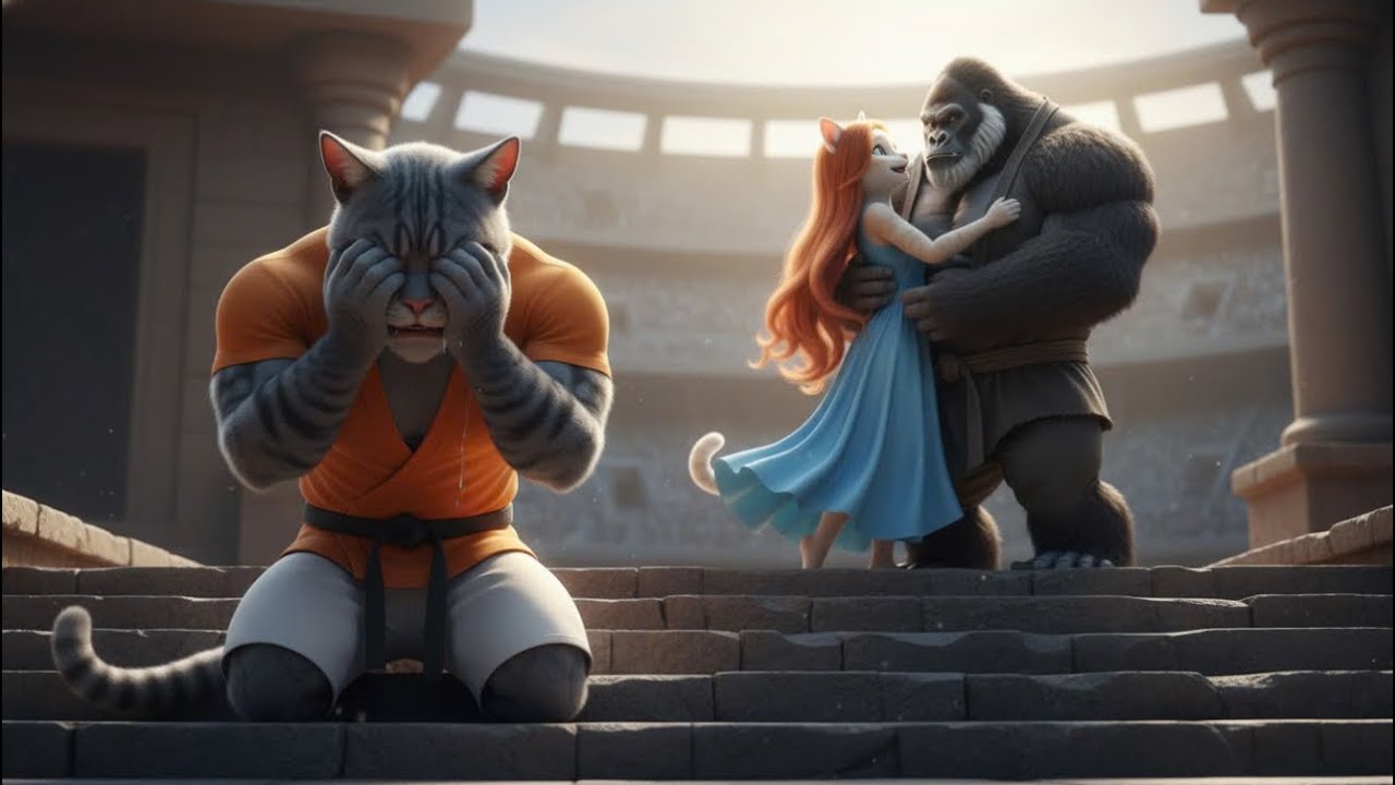 The Fated Betrayal: Grey Cat's Wuxia Revenge - Epic Pumpkin Carving Sword Dance (3D Animation)