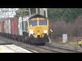 Trains at Cheddington, WCML - 4 December 2020