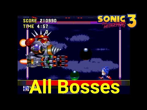 Sonic The Hedgehog 3 All Bosses Youtube 