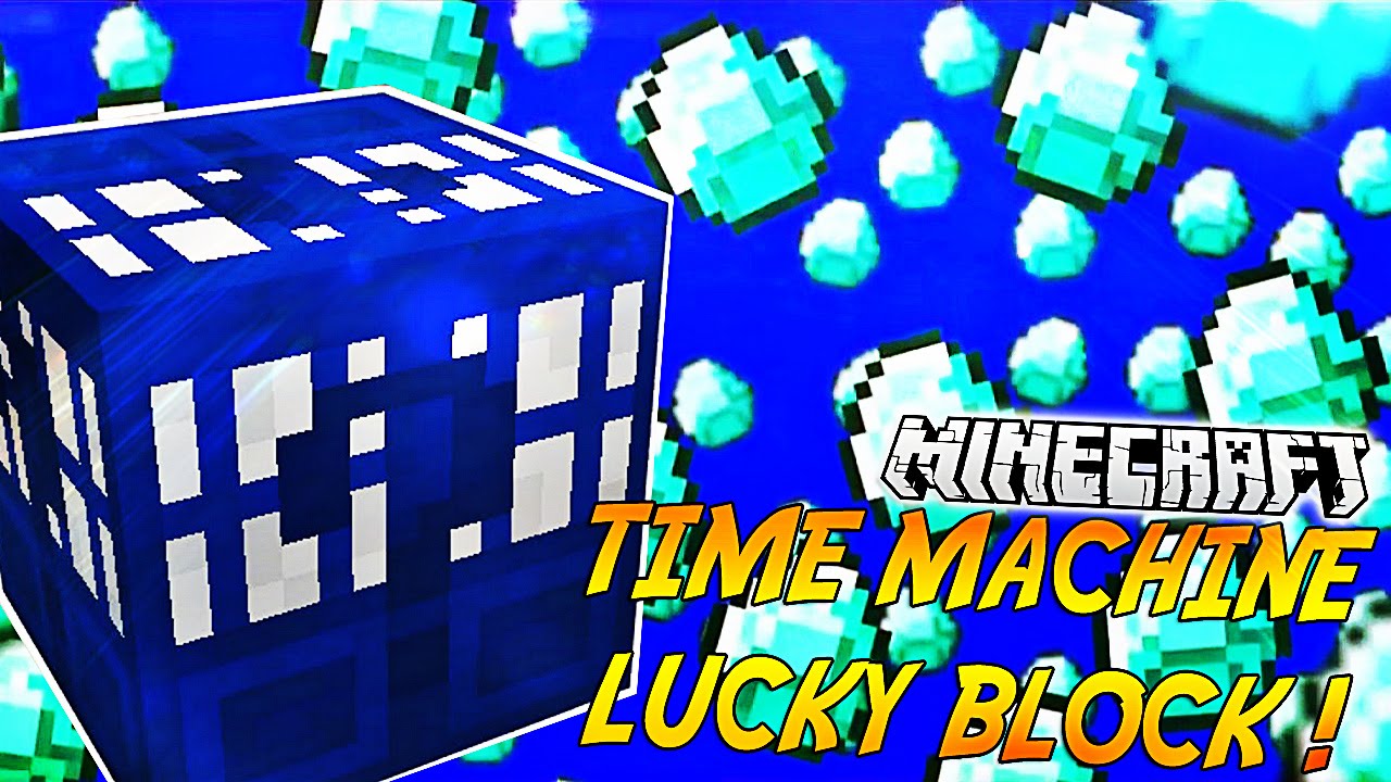 OBTIENS 1000 BLOCS DE DIAMANT ! | Présentation du mod "TIME MACHINE LUCKY BLOCK"! - [1.8]