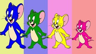Learn Colors With Wrong Heads Tom And Jerry Finger Family Song