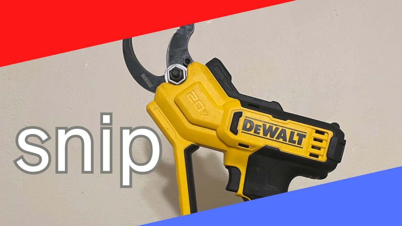 DeWalt power pruner. How big it can cut and how long it lasts YouTube
