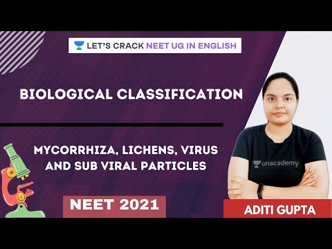 Mycorrhiza, Lichens, Virus and Sub Viral Particles | NEET 2021 | NEET Biology | Aditi Gupta