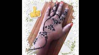 Easiest Mehandi Design On Back Hand Using Ear Bud