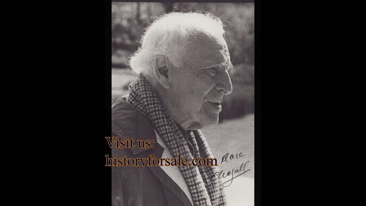 Marc Chagall Autographs, Memorabilia & Collectibles | HistoryForSale