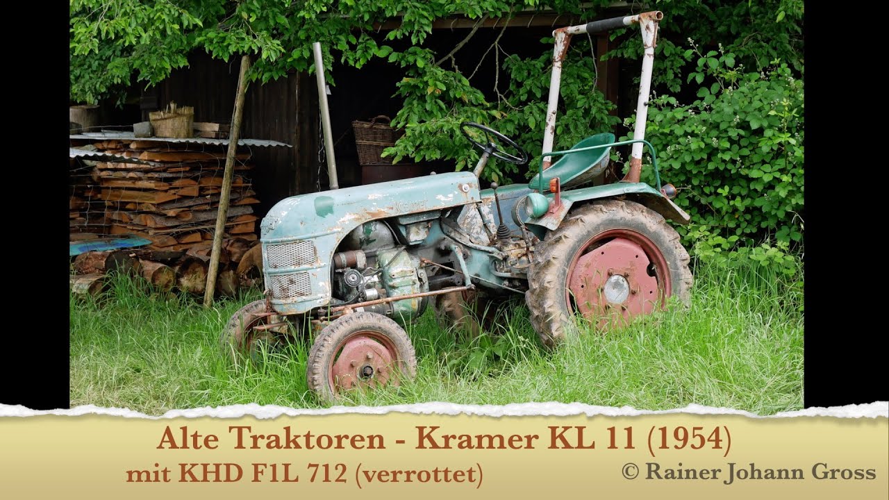 Alte Traktoren - Kramer KL 11 (1954) mit KHD F1L 712 (verrottet)