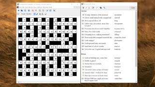 Creating a cryptic or quick crossword Information