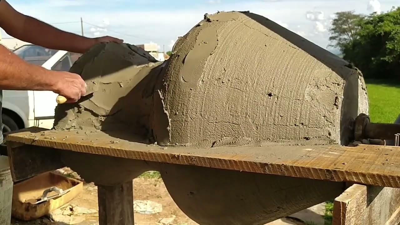 Novo método de fazer vaso de cimento no termo vertical