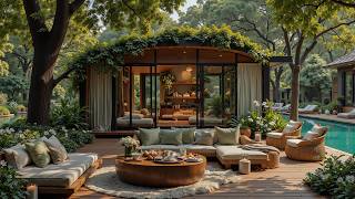 Beautiful Garden Escape Jazz 🌿 Calm Smooth Jazz and Nature Sounds for Relax, Stress Relief and Focus