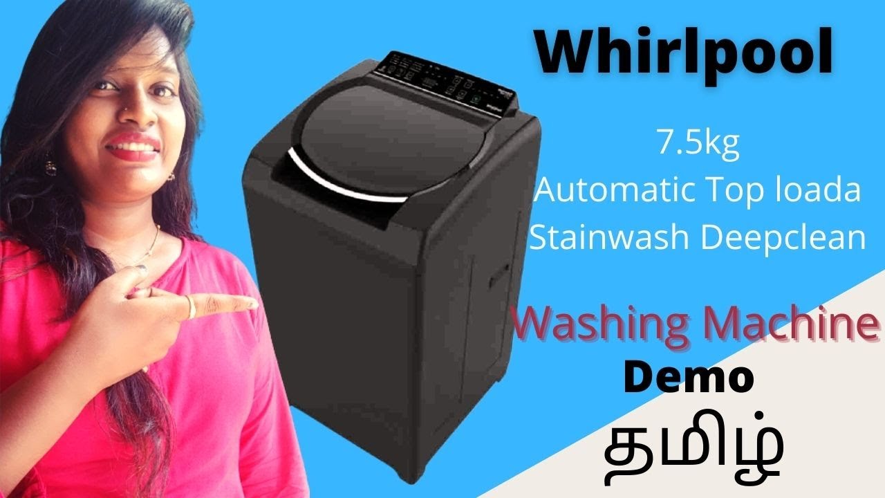 Whirlpool 7.5 kg Automatic Top load Stainwash Deep clean 💫washing ...