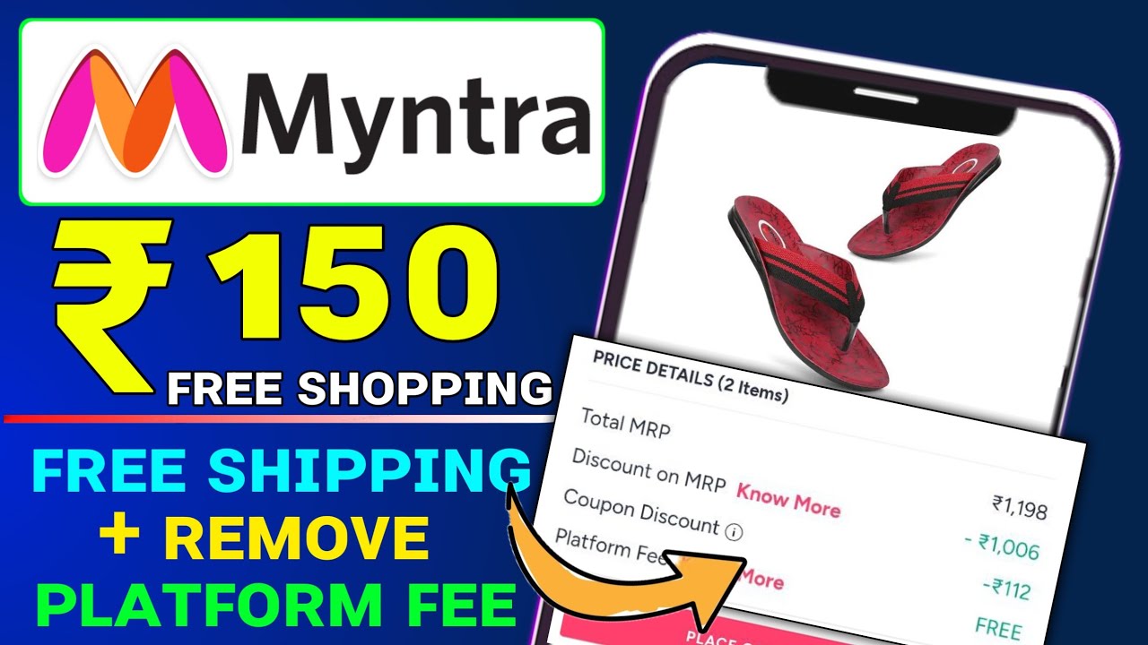 Myntra ₹150 free shopping today 🛍️ myntra free platform fee trick | Myntra free shopping Trick 