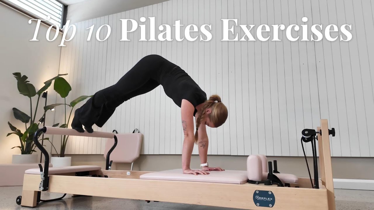 Top 10 Beginner Pilates Reformer Exercises | Reeplex Luna Beechwood Reformer Machine Tutorial